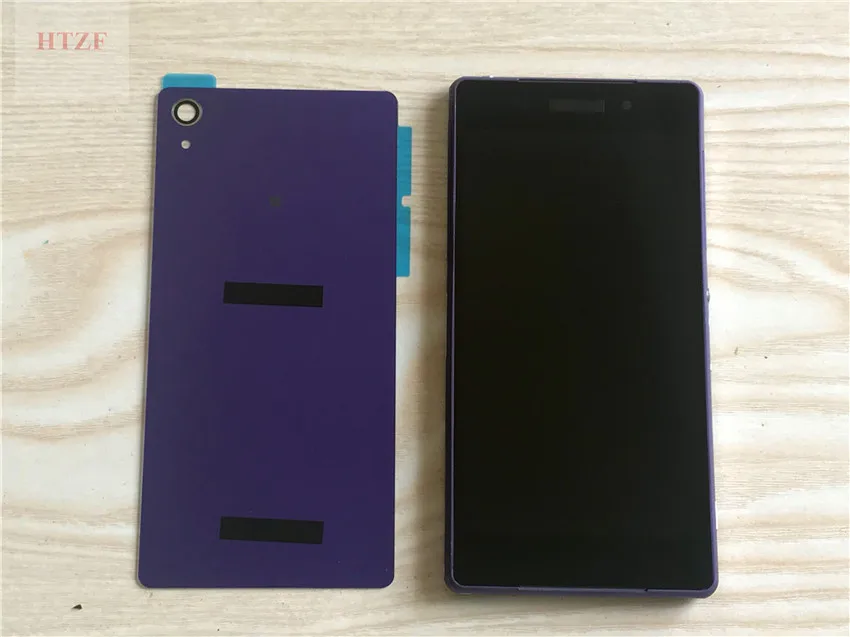 5,2 ''D6502 D6503 D6543 lcd для SONY Xperia Z2 дисплей кодирующий преобразователь сенсорного экрана в сборе для SONY Z2 lcd с рамкой задней крышки