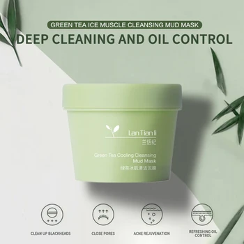 

Green Tea Face Peel Mask Blackhead Remover Acne Treatment Nose Oil-control Cleansing Mud Pore Strip Mask Peel Off Mask Skin Care