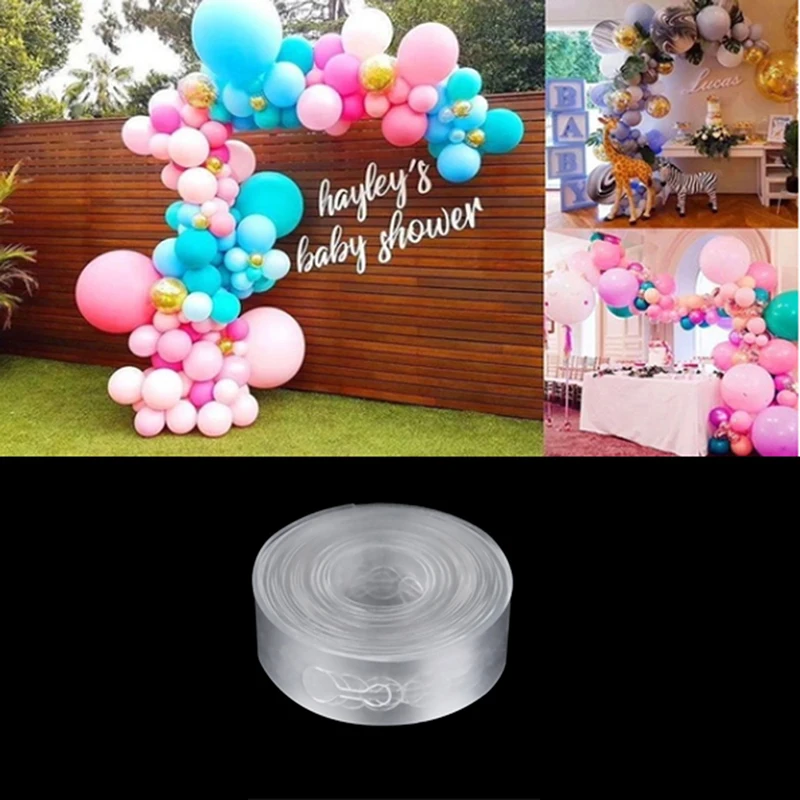 5M Balloon Strip Arch Party Connect Chain Plastic Tape Garland