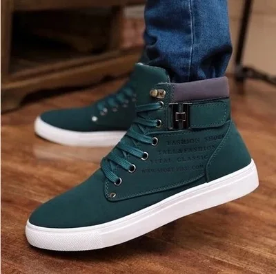 New Men's Casual Shoes High-Top Autumn Winter Lace-up Shoes Men Ankle Boots men winter boots New Men's Casual Shoes High-Top Autumn Winter Lace-up Shoes Men Ankle Boots men winter boots