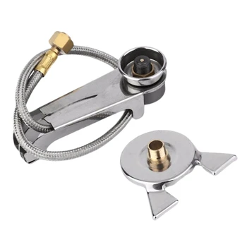 

Picnic Camping Stove Split Converter Connector Gas Tank Adapter (Fuel Tank Is Not Included)