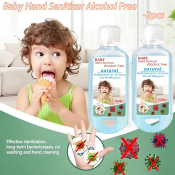 

Baby Kid Hand Disposable Hand Sanitizer Long-Lasting Speed Dry Hand Lotion 2PCS 100ML Anti-Bacteria Moisturizing Hand Cleaning