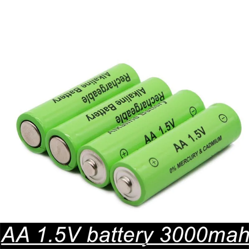 Лот AA 1,5 v батарея 3000mAh Quanlity Перезаряжаемые Ni-MH 1,5 V батарея аккумуляторная батарея+ 1 шт зарядное устройство