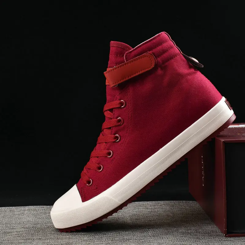 Malino Men’s high top canvas shoes - Red main image 1