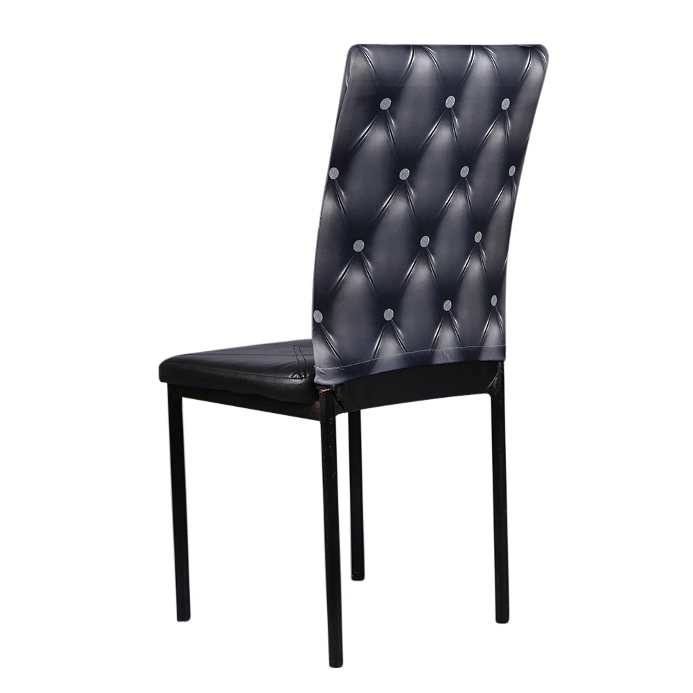 Anself 2pcs Chair Cover 3D Printing Stretchable Dining Seat Back Covers Ceremony Protectors Wedding Events Decor | Дом и сад