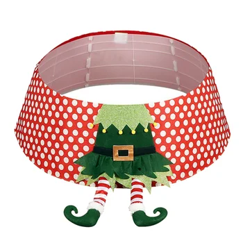 

1Pc Elf Christmas Tree Skirt Elf Legs Xmas Tree Decoration Party Supplies