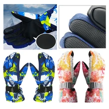 Теплые зимние лыжные перчатки, теплые зимние лыжные перчатки для катания на лыжах, сноуборде, перчатки для катания на лыжах, мужские, женские, детские лыжные перчатки