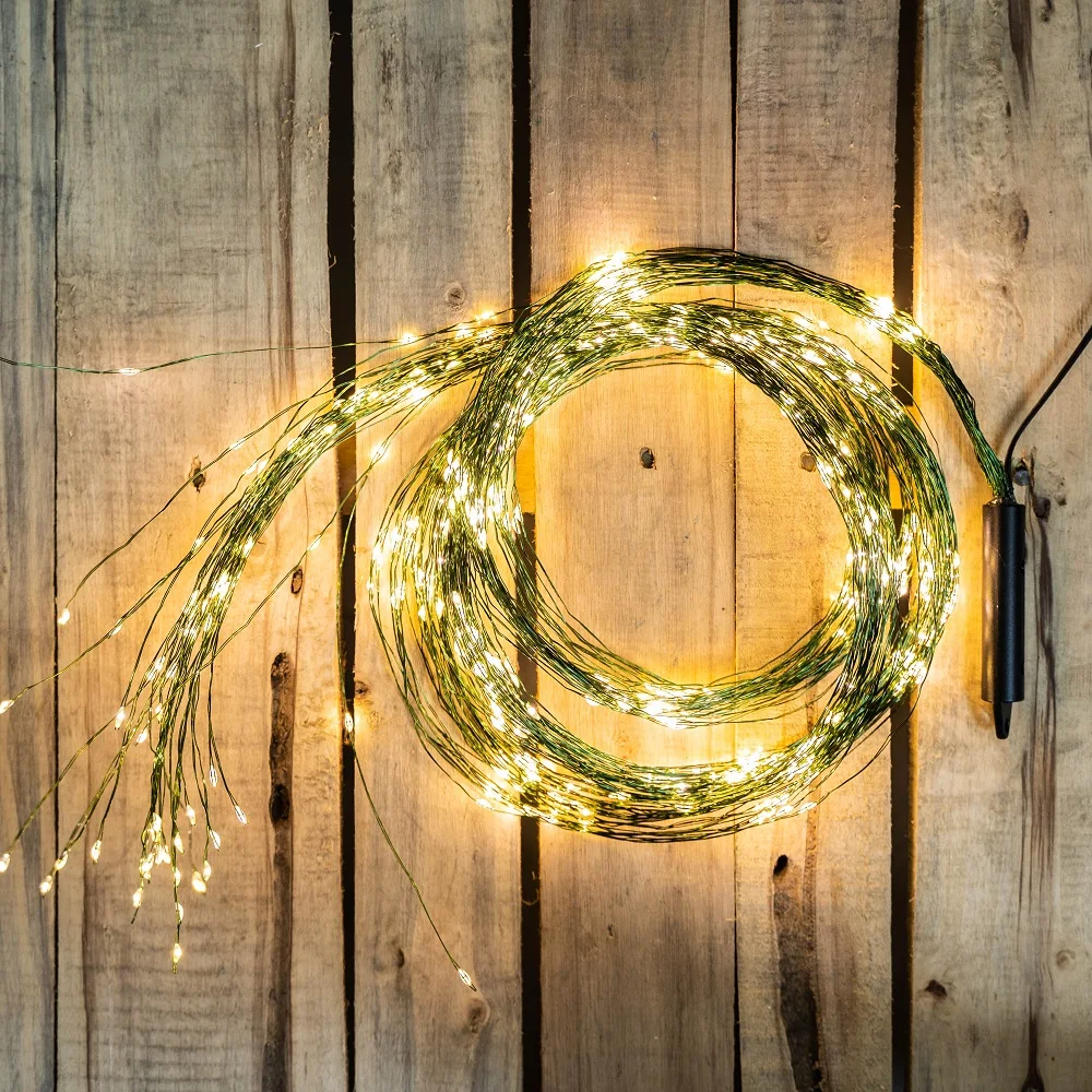 Гирлянда лучами. Гирлянда 600 led. string lights indoor. fairy lights. гирлянда конский хвост цветная на зеленом проводе.