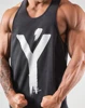 2022 Big Y Men Bodybuilding Tank Tops Gym Workout Fitness Cotton Sleeveless Shirt Running Clothes Stringer Summer Casual Vest 2