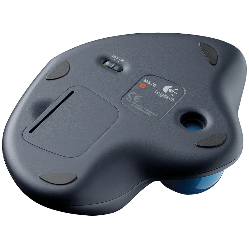 Мышь logitech M570 с usb-приемником, поддержка 1000 dpi, офисный тест для настольного компьютера/ноутбука, беспроводная трекбол мышь