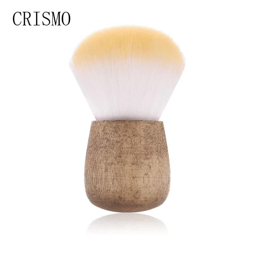 

CRISMO 1PCS Mushroom Shape Makeup Brushes Set Loose Powder Foundation Wooden Handle Beauty Big Make Up Brush Cosmetic Tool