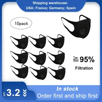 

Protective Mask PM2.5 Pollution Mask With Muffle Respirator Washable Reusable For Prevent Sneeze droplet Transmission