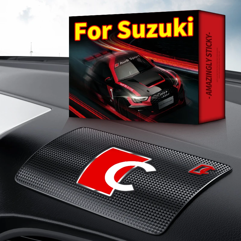 Car Dashboard Non Slip Phone Holder Mat Grip Sticky Pad Anti-skid Silicone for Suzuki Sx4 Swift Jimny Grand Vitara Alto Samurai |