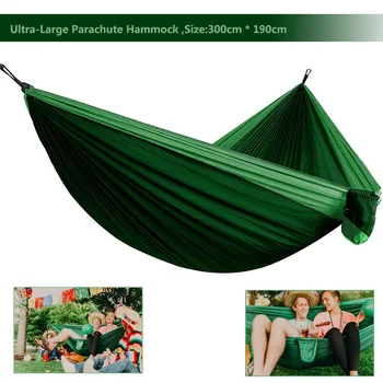 

2019 Ultra-Large Light weight Parachute Hammock Camping Survival Garden Hunting Leisure Hamac Travel Double Person Hamak Ramac