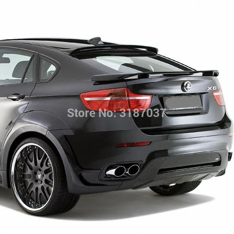 For BMW x6 F16 Spoiler 2010-2014 ABS Plastic Unpainted Color Rear