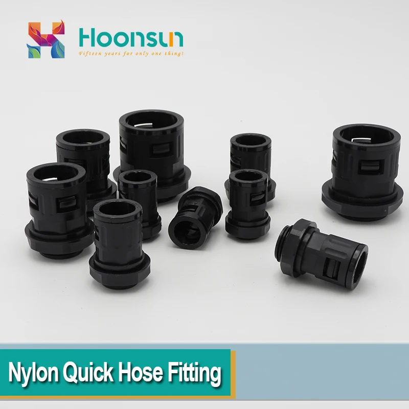 10 pcs AD28.5 Nylon Hose Joint Quick Hose Fitting Flexible Pipe Connector Tjread Size M25x1.5 M27x1.5 M30x1.5 M32x1.5 PG21