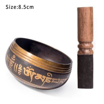 

Sound Therapy Religious Monks Relaxation Multifunction Copper Alloy Gift Yoga Tibetan Buddhist Craft Chakra Healing Singing Bowl