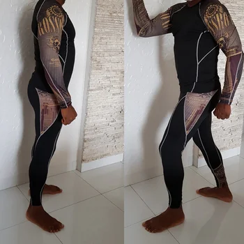 

Winter thermal underwear sets men New Men's underwear Base layer Tracksuit Compression Sportswear Thermal Underwear