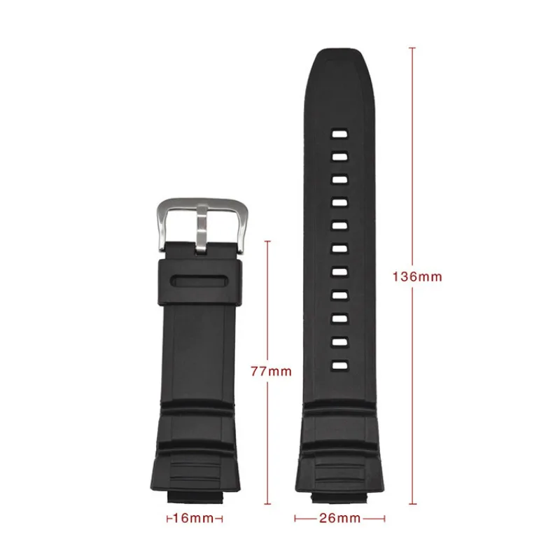 Силиконовый ремешок для наручных часов объектива с оптическими зумом Casio MCW 100H/110