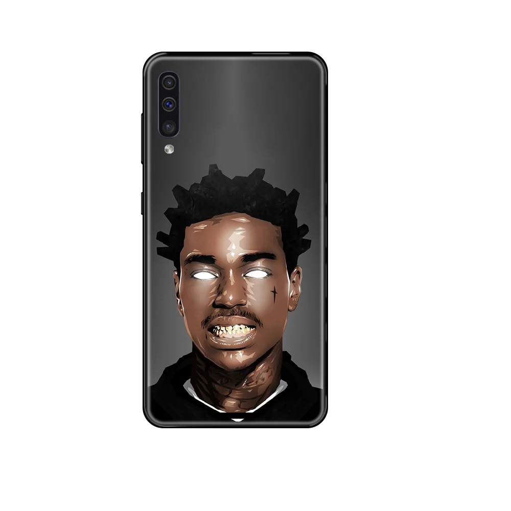 kodak black rap singer Phone case For Samsung Galaxy A 3 5 6 7 8 20 40 50 70 71 E S Plus 2016 2017 2018 black silicone cover