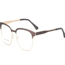 Ретро унисекс полный обод из нержавеющей стали прогрессивные мульти-фокусные линзы оптические очки антибликовые очки для чтения по рецепту