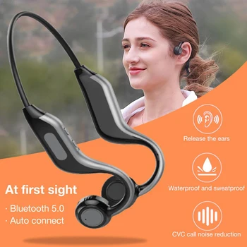

For B1 Bone Conduction Wireless Earset Outdoor Sport Waterproof Wireless Earphones Handsfree Earphones 140mAh Battery Capacity