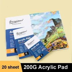 20 Sheet A5/A4/A3 Acrylic/Oil Paper for Drawing Painting Book For School Art Supplies High Quality