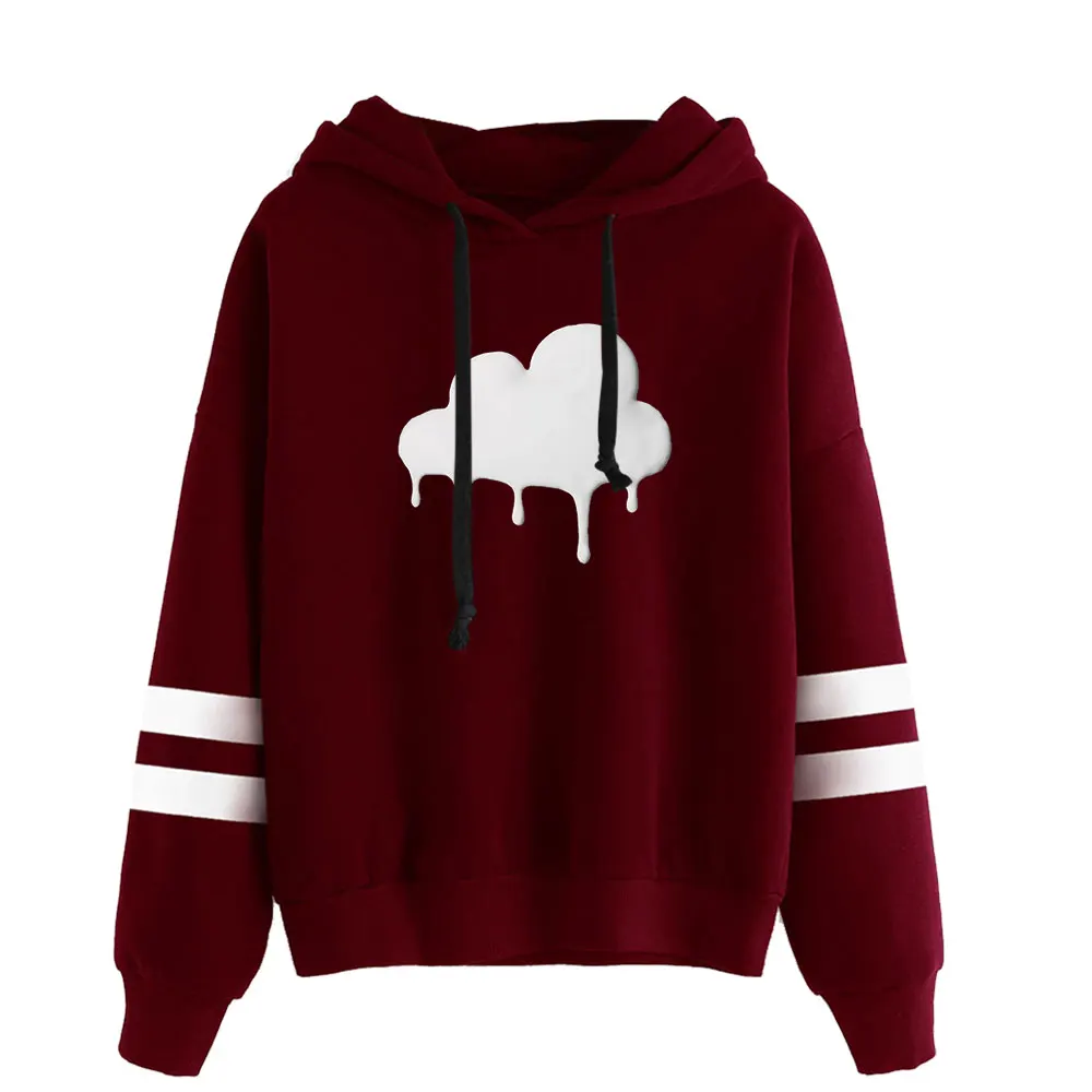 

Dixie DAmelio CLOUDED Hoodies Sweatshirts Men Women Pullovers Autumn Hip Hop Hooded Casual Boys Girls Long Sleeve Red Streetwear