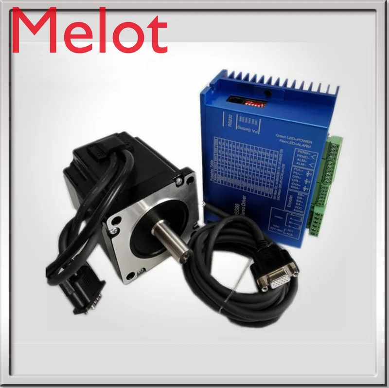 

2 SETS 12.2N.M 4.2A 8 wires 86mm NEMA34 Closed Loop Stepper Motor With Driver 3M Cables for CNC Mill JK86HS155-4208 sent by DHL