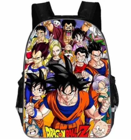 Picture color Школьный рюкзак для мальчиков и девочек Saiyan Goku, сумка для книг, подарок, аниме Dragon Ball Z/рюкзак Super Mario, детские школьные рюкзаки для подростков - Цвет: Picture color