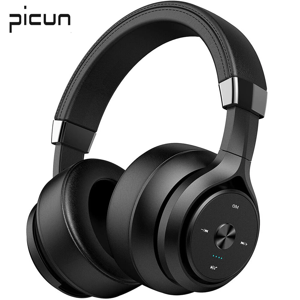Проводные Беспроводные Bluetooth наушники Picun P28S студийные DJ с микрофоном