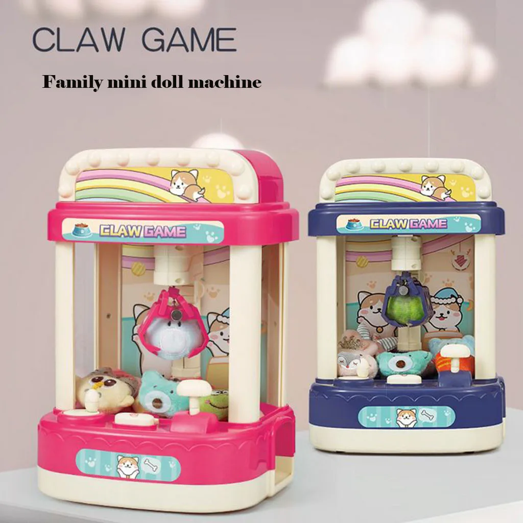 Children Pretend Role Play Doll Machine for Kids Claw Mini Music Lighting Arcade Game with Toy Educational Gift M140# | Игрушки и хобби