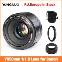 YONGNUO YN EF 50mm f/1.8 AF Lens diyafram otomatik odaklama YN50mm f1.8 Canon lensi 600D 650D 5D2 5D3 5D4 700D 450D 550D 1100D vb.