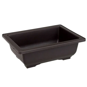 

5pcs/set Balcony Square Rectangle Vintage Freestanding Flower Pot Plant Nursery With Drainage Imitation Purple Sand Mold Proof