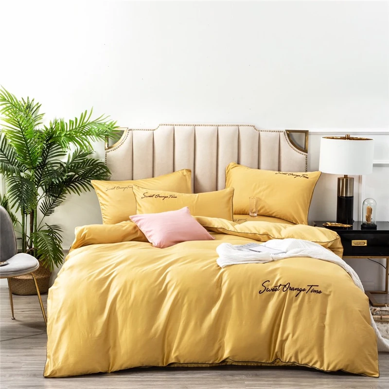 

Blancstar Bedding Sets Winter Four-piece 100% Cotton Bed Linen Stitch Bedding Set Comforter Bedding Sets Comfort Q046-5