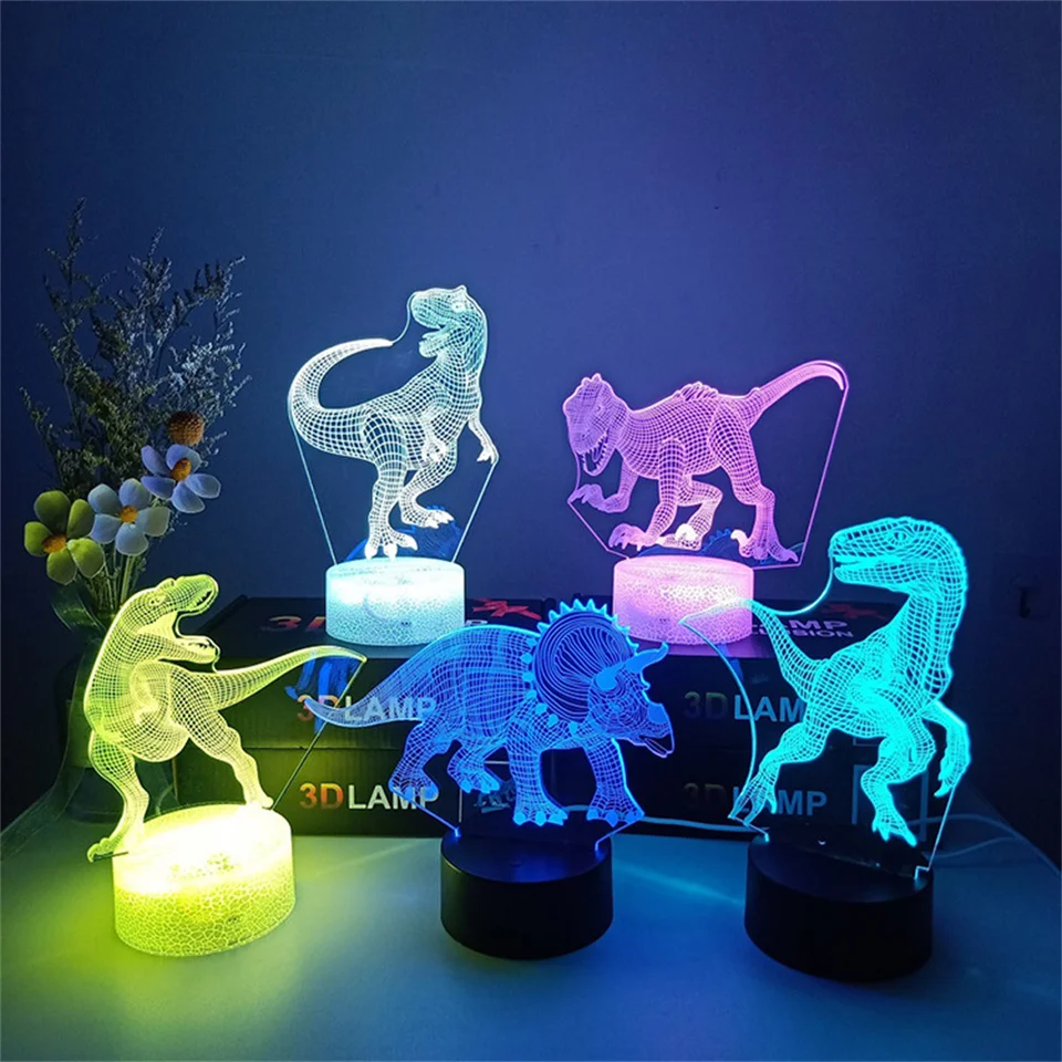 Lampe De Table En Résine En Forme De Dinosaure En 3d, Veilleuse, Modèle  Dragon, Décoration Pour Jardin, Cour Extérieure - Nouveauté Éclairage -  AliExpress