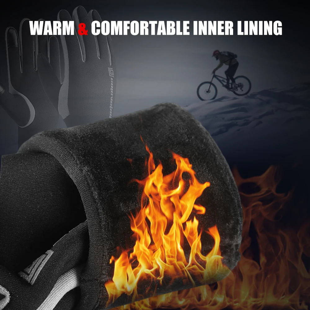Lixada лыжные перчатки водонепроницаемые Мотоциклетные Перчатки Зимние теплые спортивные перчатки мужские зимние перчатки для верховой езды с сенсорным экраном зимние ветрозащитные лыжные перчатки