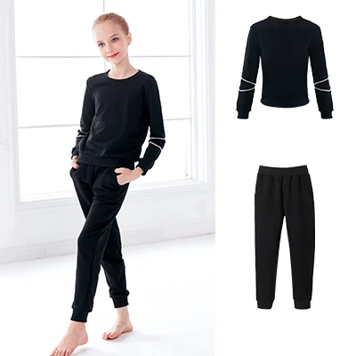 Suit Teenage Girls Fashion Tracksuit Casual Jogging Suit Kids Two Piece Sport Outfits Suit Clothing - Цвет: Suit