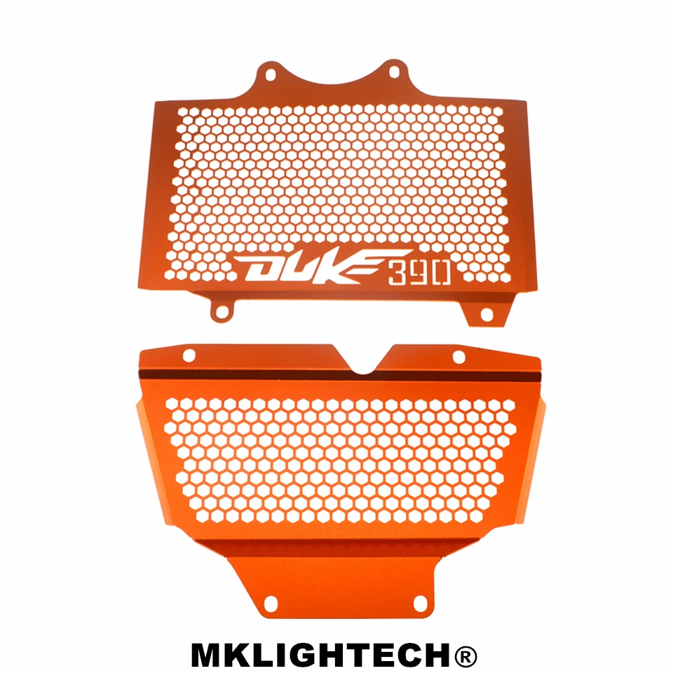 Mklighttech для KTM DUKE390 DUKE 390- алюминиевый мотоциклетный радиатор защитная решетка для водяного бака