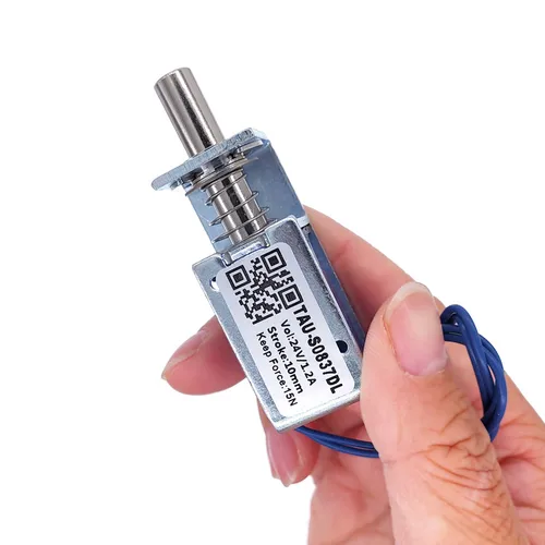 캐비닛 도어락용 전기 잠금 장치, DC 12V 24V 10mm 전자석 TAU-S0837DL-D 스트로크 마그네틱 잠금 장치 6