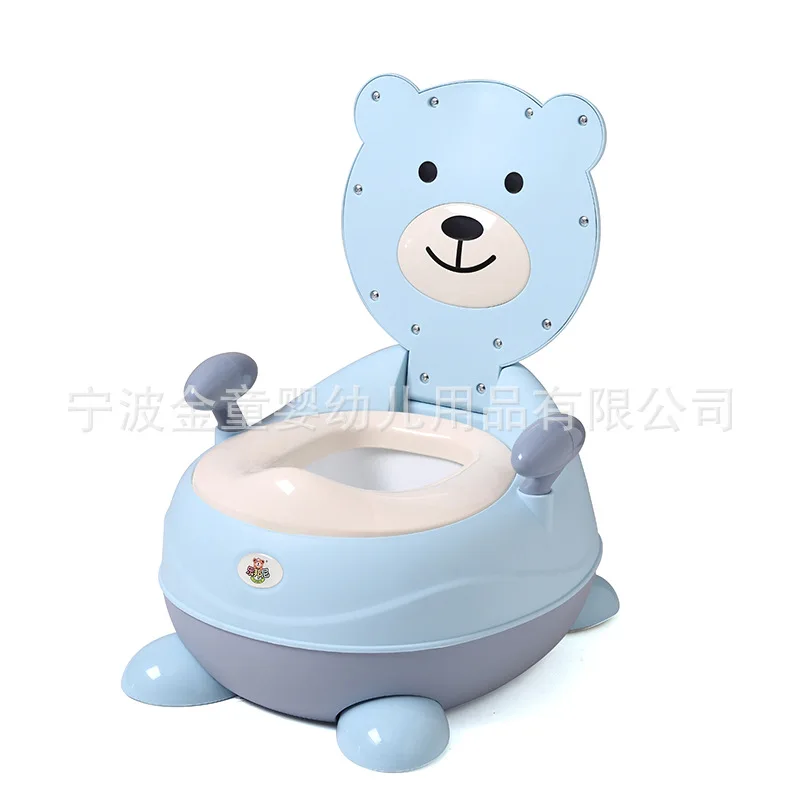 

New Style Children Multi-color Pedestal Pan Cute Baby Bear Children Padded Pu Pedestal Pan Potty