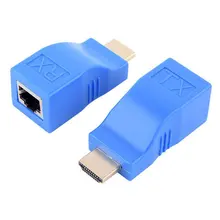 Adaptateur de Signal Rj45 HDMI, Extension jusqu'à 30m de long sur Cat5e/6 Utp Lan, Port réseau Lan 2.5 Gbps 