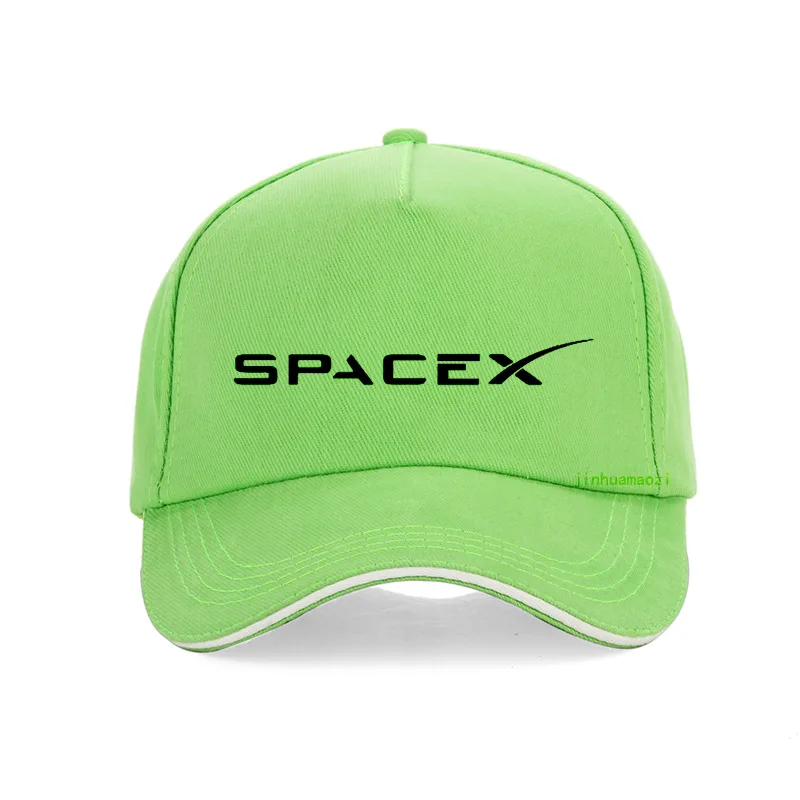Зеленый Кепка SpaceX Space X с логотипом для мужчин и женщин, хлопок, бейсболки для автомобиля, унисекс, хип-хоп, Регулируемая Кепка Snapback - Цвет: Зеленый