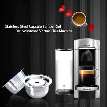 

Stainless Steel Nespresso Vertuo Plus Reusable Coffee Capsule Compatible With Nespresso Vertuo Vertuoline Capsule Coffee Filter