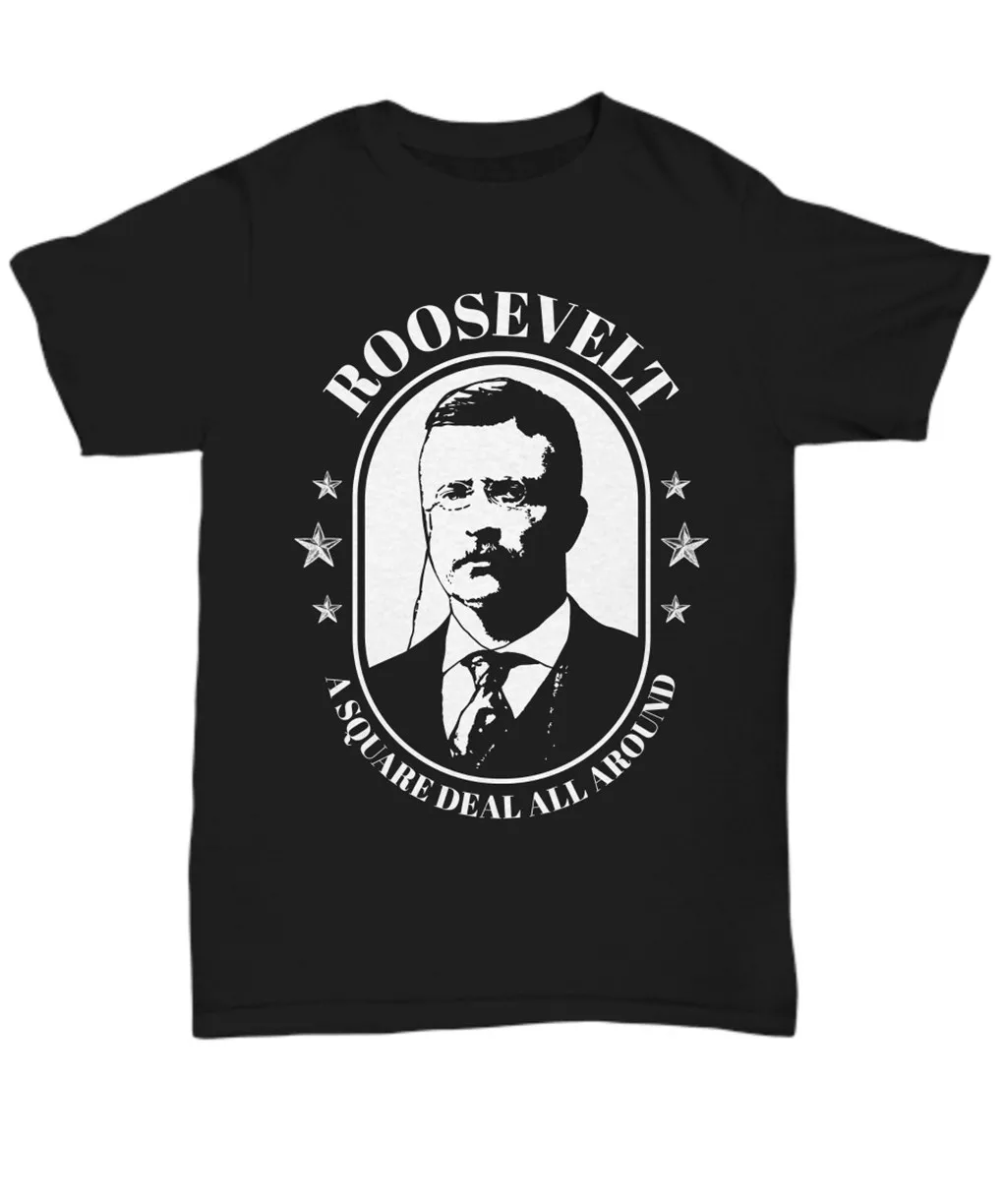 Teddy Roosevelt President Theodore Campaign футболка унисекс Одежда Забавный Мужской Повседневный