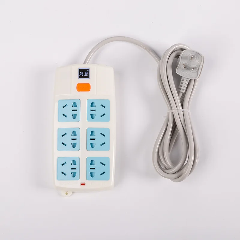 

Manufacturers Direct Selling Switch Socket Wholesale Overload Protection 10A Connected Patch Board Outlet Strips 1.8 M/3 M/4.99