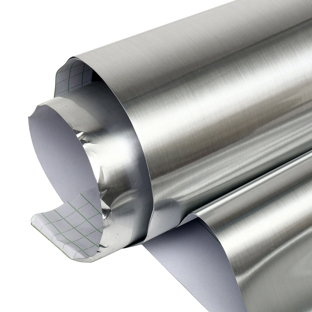 High Quality Stainless Steel Brushed Metallic Self Adhesive Dishwasher Vinyl Film Wallpapers Kitchen Living Room Bedroom Decor