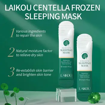 20Pcs Centella Asiatica Hydro Jelly Face Mask Moisturizing Nourishing Whitening Shrink Pores No Wash Sleep