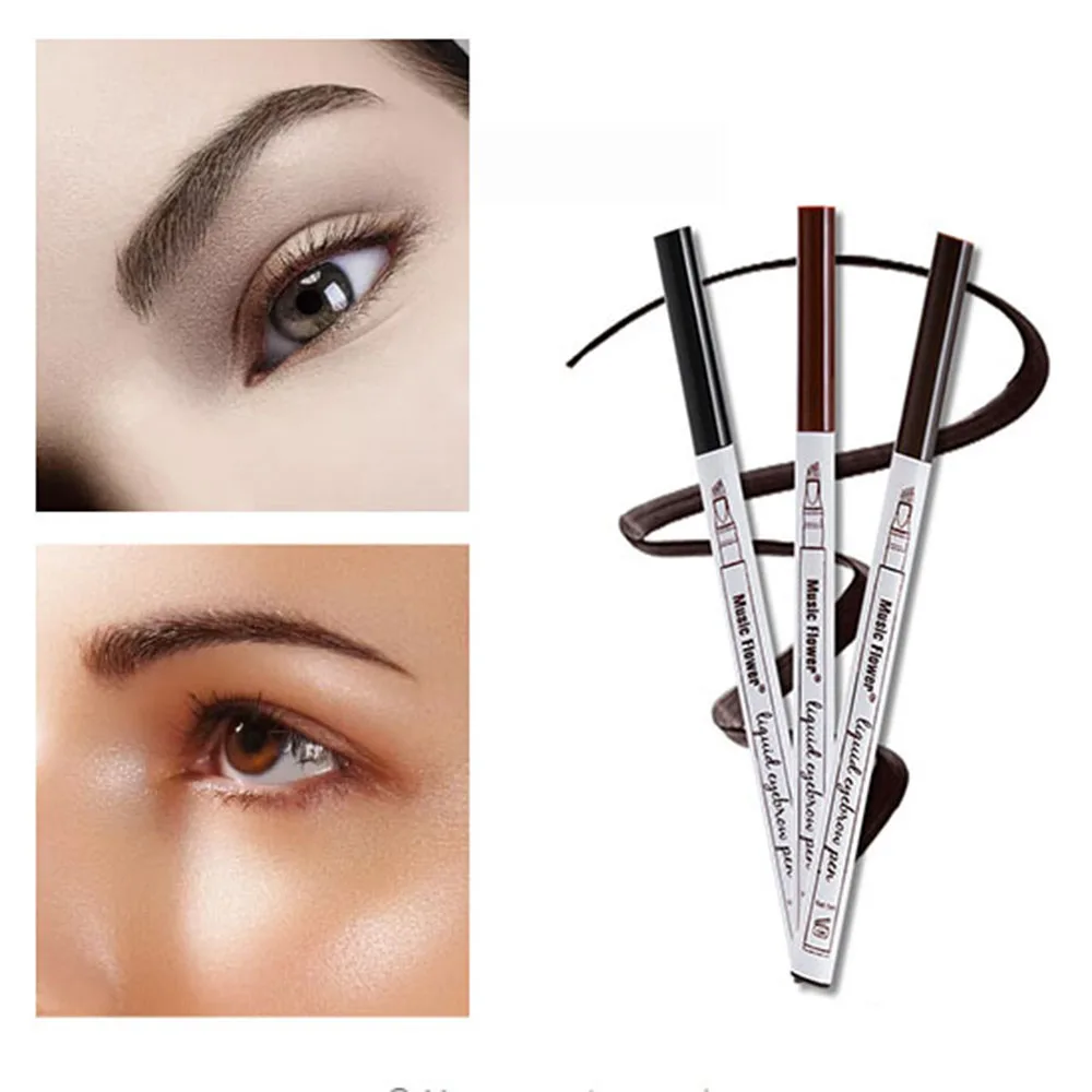 3 Color Super Natural Eye Brow Enhancer Four-tip Eyebrow Pen Lasting Waterproof Eyebrow Pen Sculpting Marker Beauty Make up Tool 3 Color Super Natural Eye Brow Enhancer Four-tip Eyebrow Pen Lasting Waterproof Eyebrow Pen Sculpting Marker Beauty Make up Tool