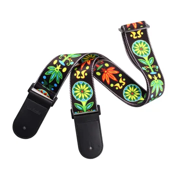 

Color Ethnic Guitar Straps Acoustic Guitar Fluorescent Shoulder Strap Guitar Parts